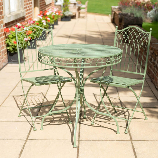 Hampton 3-Piece Bistro Set in Green by Ascalon - Mouse & Manor