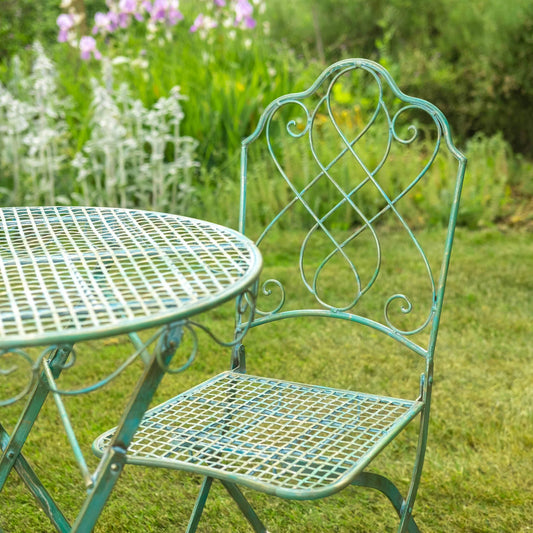 Avalon 3 Piece Bistro Set in Green by Ascalon - Mouse & Manor