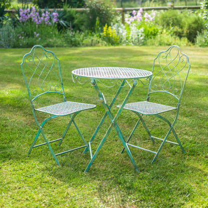 Avalon 3 Piece Bistro Set in Green by Ascalon - Mouse & Manor