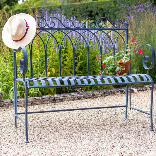 Gothic Bench in Lead Grey by Ascalon - Mouse & Manor