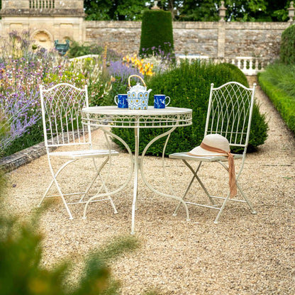 Hampton 5 Piece Bistro Set in Cream by Ascalon - Mouse & Manor