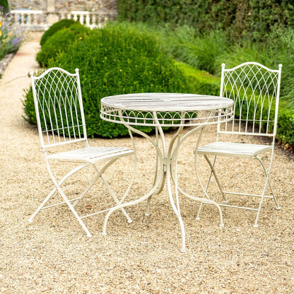 Hampton 3-Piece Bistro Set in Cream by Ascalon - Mouse & Manor