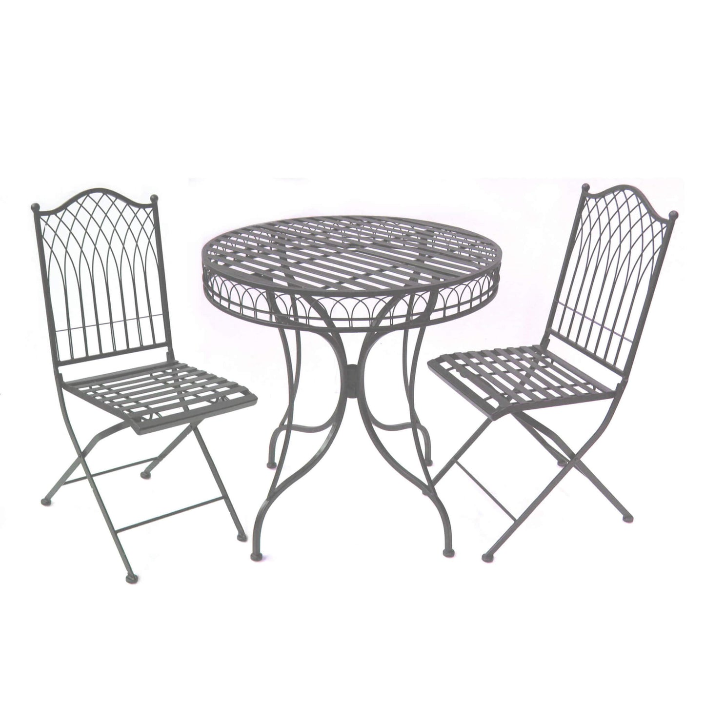 Hampton 3-Piece Bistro Set in Umber Grey by Ascalon - Mouse & Manor