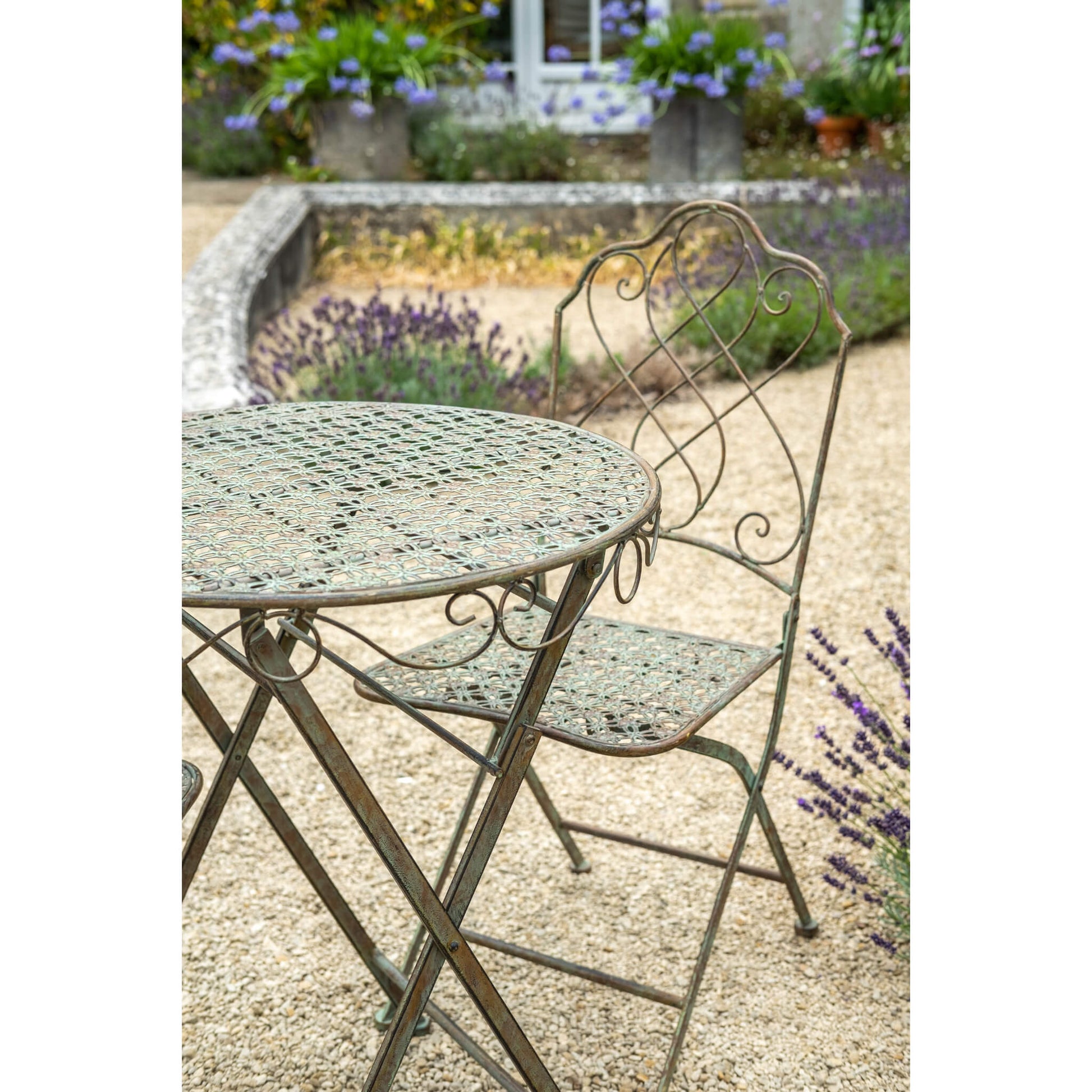 Avalon 3 Piece Bistro Set in Green Rust by Ascalon - Mouse & Manor