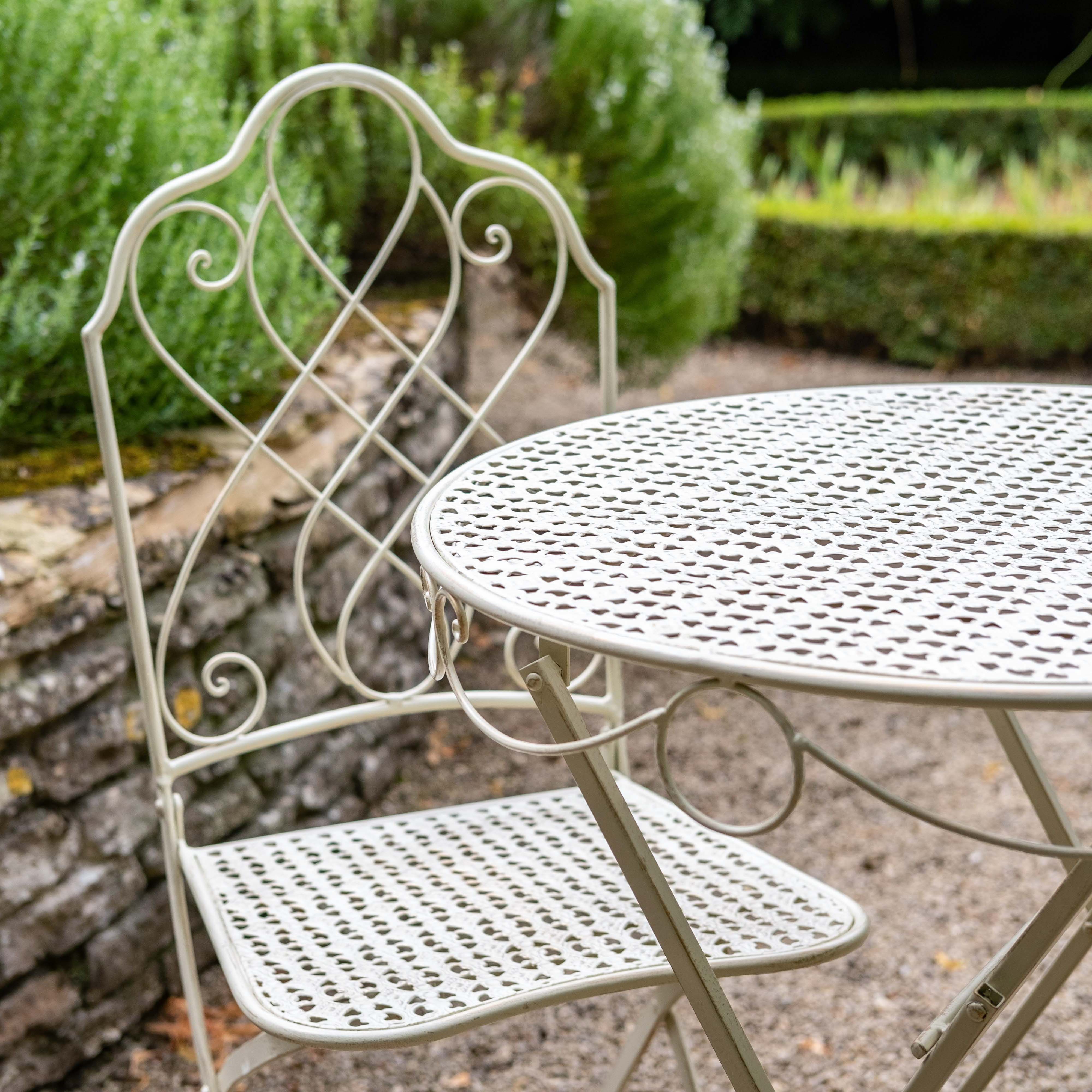 Avalon 3 Piece Cream Bistro Set by Ascalon Mouse Manor