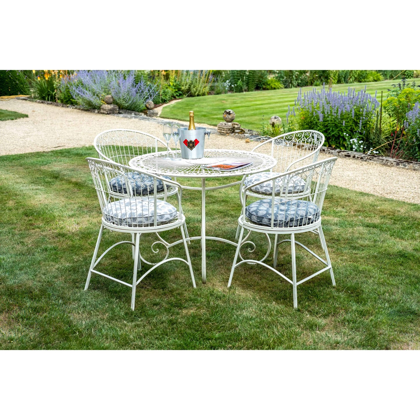 Blaisdon Cream 5 Piece Bistro Set by Ascalon - Mouse & Manor