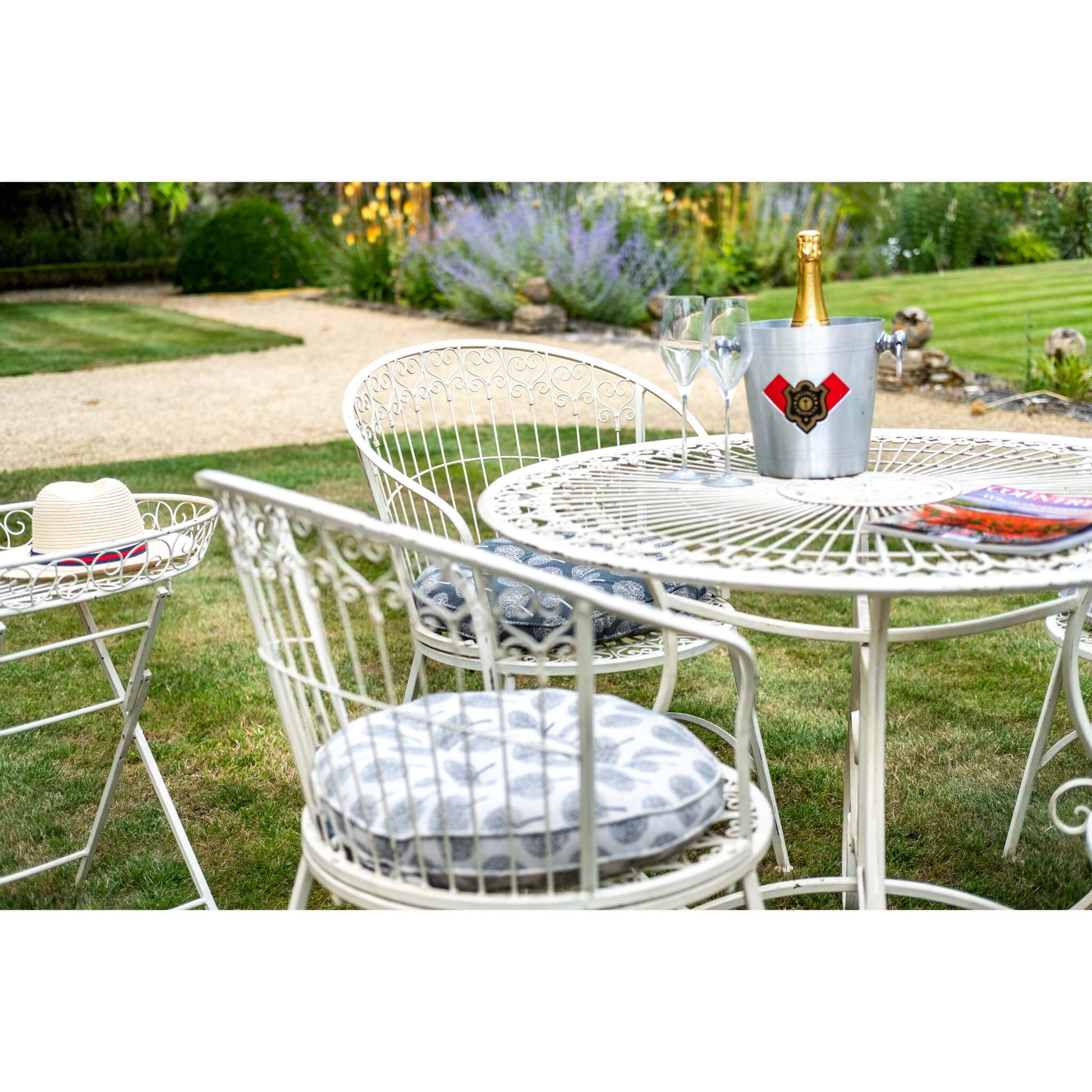 Blaisdon Cream 5 Piece Bistro Set by Ascalon - Mouse & Manor