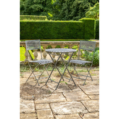 Marlboro 3 Piece Bistro Set by Ascalon in Antique Blue or Pewter - Mouse & Manor