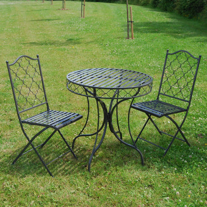 Marrakesh 3 Piece Bistro Set in Grey by Ascalon - Mouse & Manor