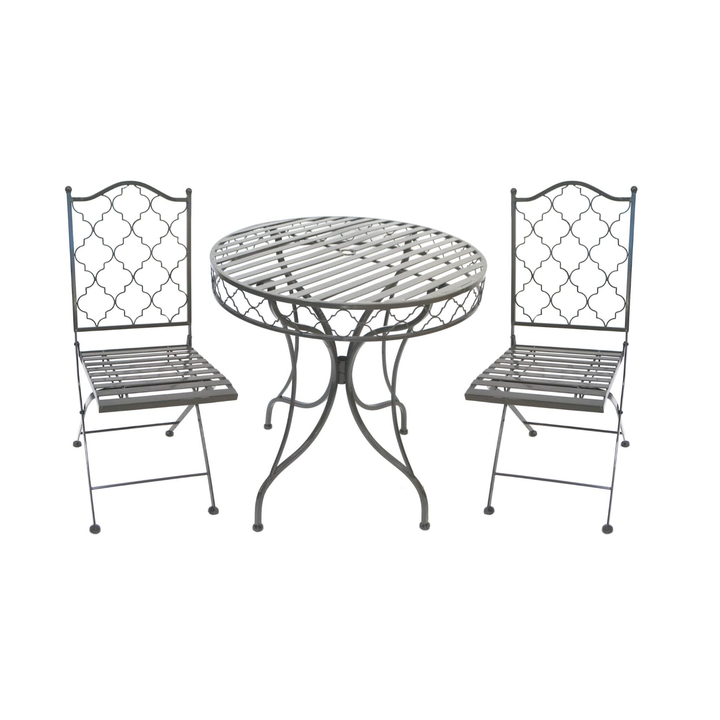 Marrakesh 3 Piece Bistro Set in Grey by Ascalon - Mouse & Manor