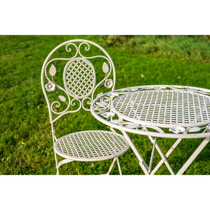 Chloe 3 Piece Bistro Set by Ascalon in Antique Blue or Cream - Mouse & Manor