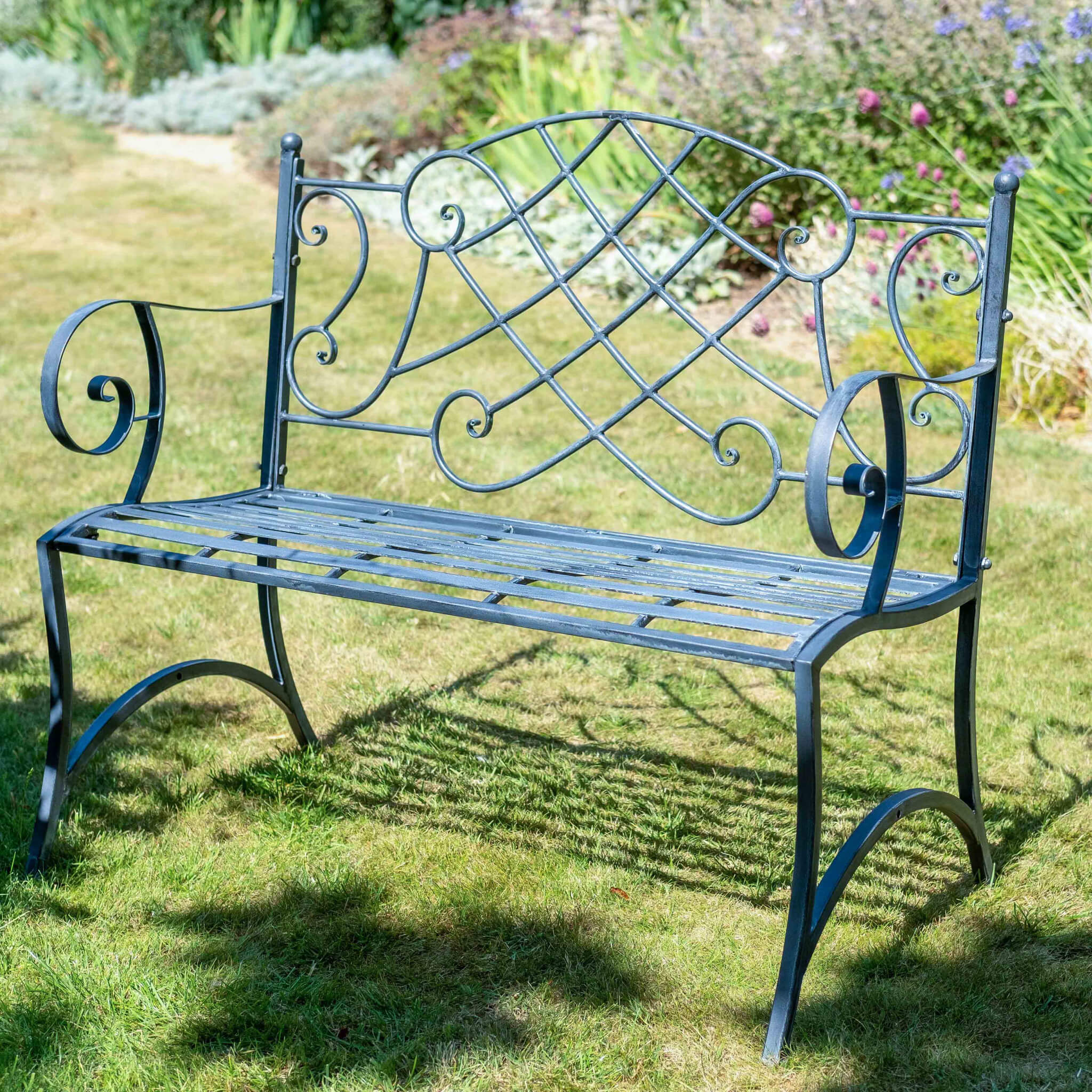 Iron wrought outlet bench