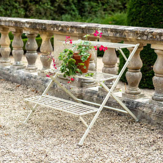 Cream Etagere Flower Stand by Ascalon - Mouse & Manor