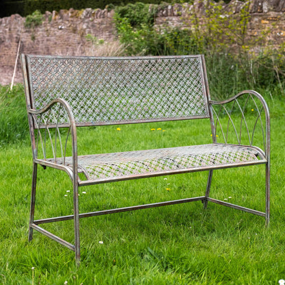 Marlborough Wrought Iron Bench by Ascalon - Mouse & Manor