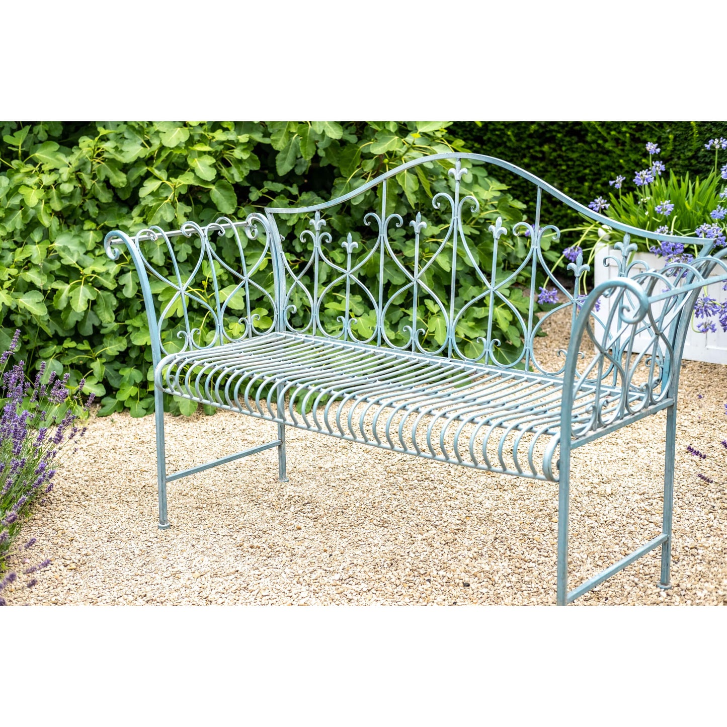 Vintage Wrought Iron Bench by Ascalon - Mouse & Manor