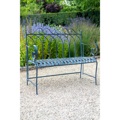 Gothic Bench in Lead Grey by Ascalon - Mouse & Manor