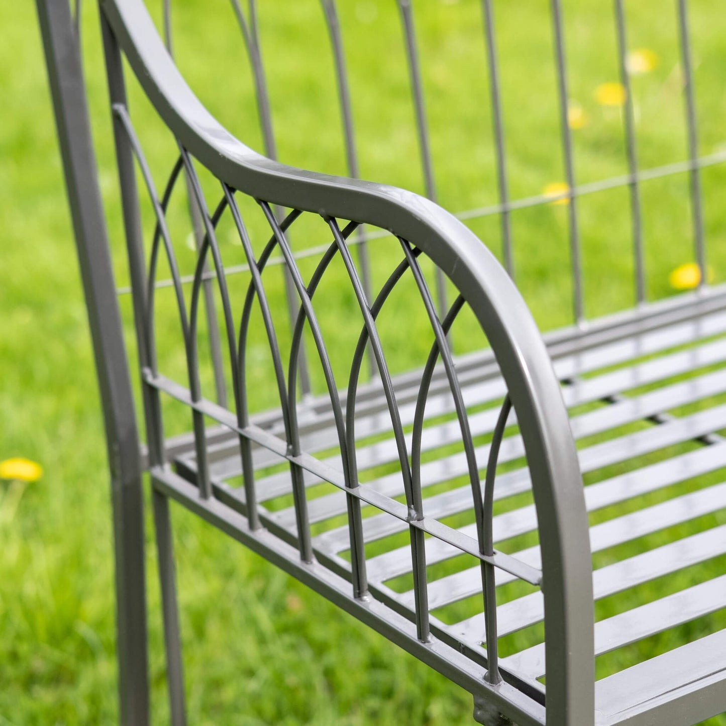 Hampton Bench in Umber Grey by Ascalon - Mouse & Manor