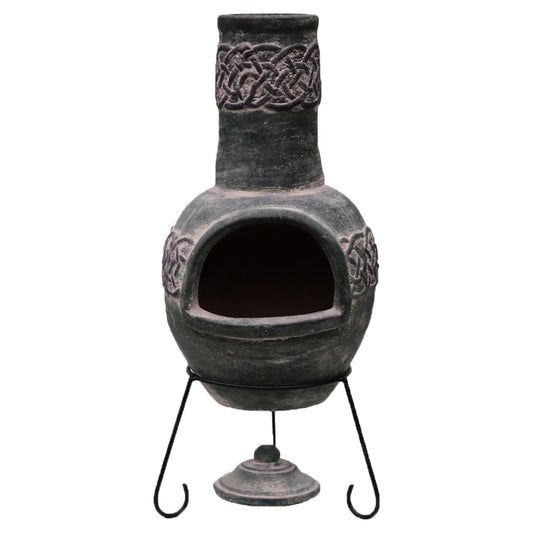 Edyth Large Celtic-Themed Mexican Chimenea by Gardeco - Mouse & Manor