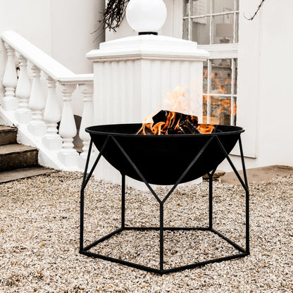 Outdoor Buckingham Fire Pit Black by Ivyline - Mouse & Manor