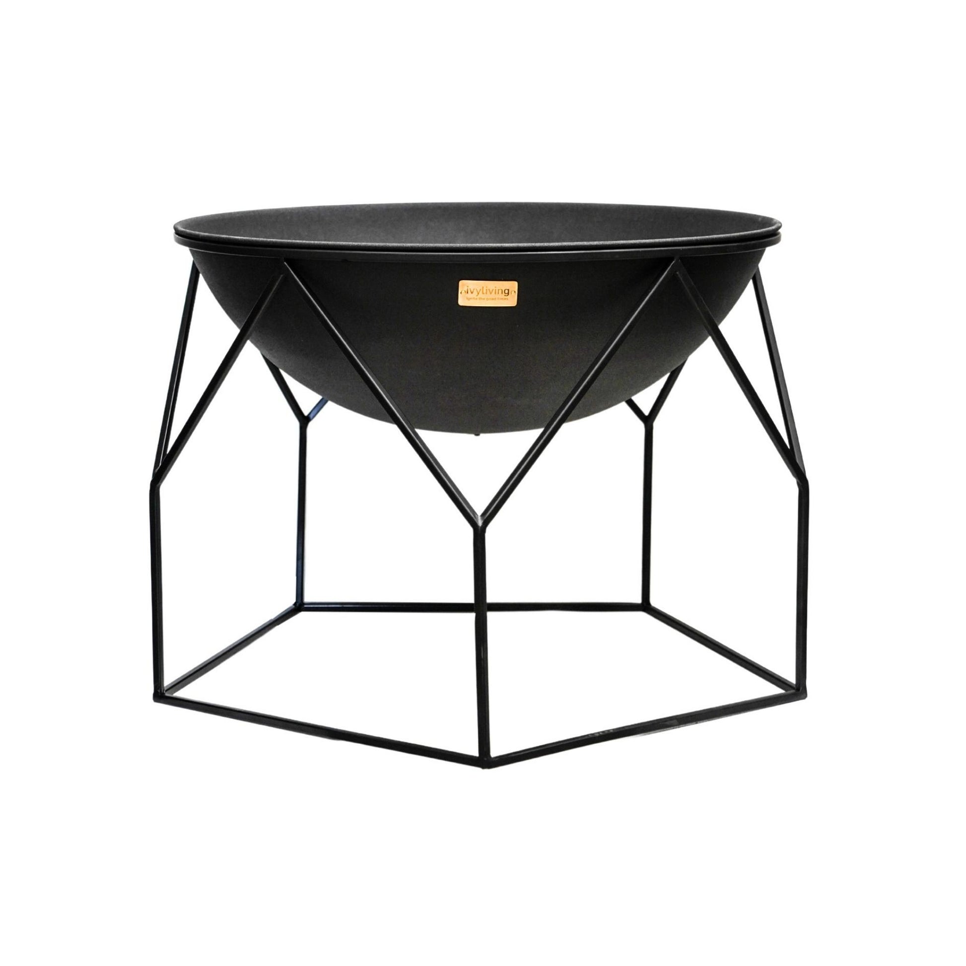 Outdoor Buckingham Fire Pit Black by Ivyline - Mouse & Manor