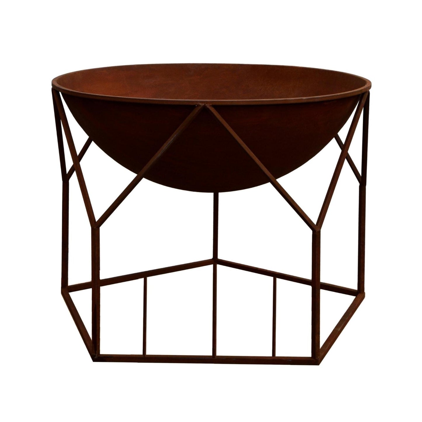 Outdoor Buckingham Fire Pit in Rust by Ivyline - Mouse & Manor