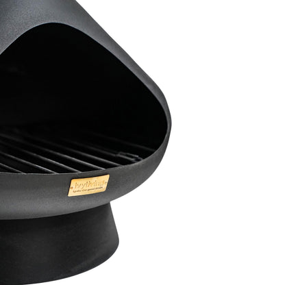 Fornax Outdoor Fireplace Chiminea in Matte Black by Ivyline - Mouse & Manor