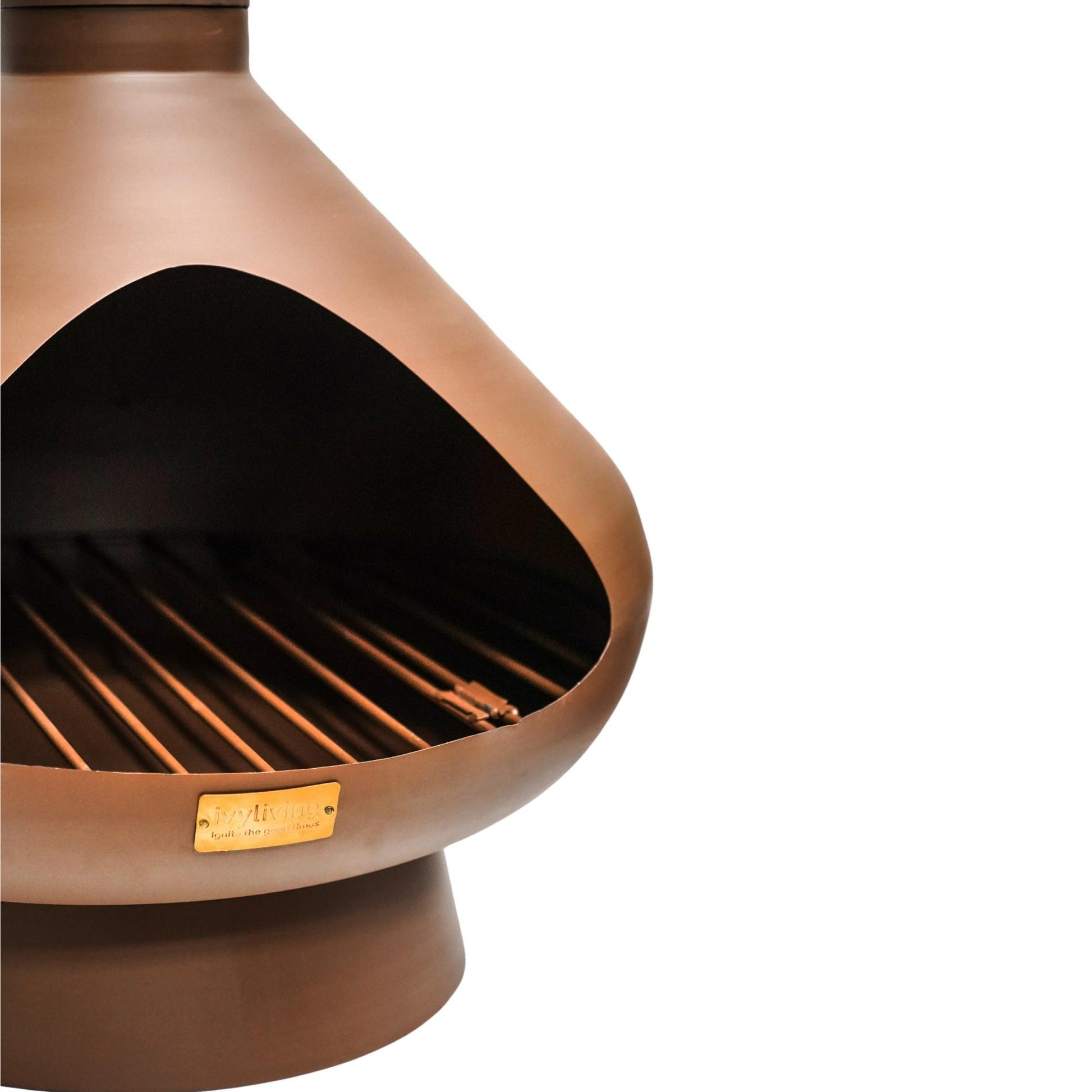 Fornax Outdoor Fireplace Chiminea in Rust by Ivyline - Mouse & Manor