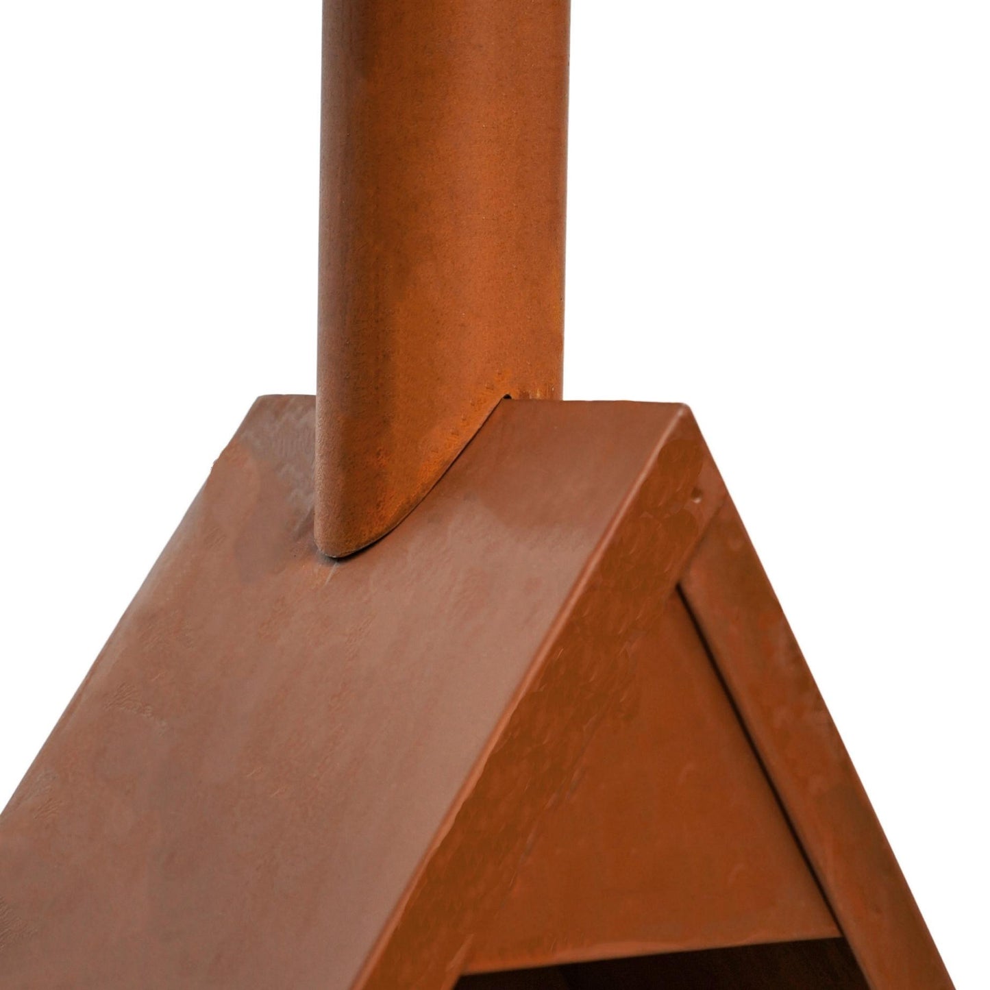 Henley Outdoor Fireplace Chiminea with Grill in Rust by Ivyline - Mouse & Manor