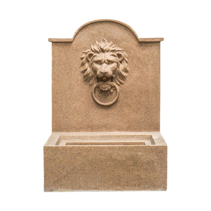 Lion Water Feature Sandstone Outdoor by Ivyline - Mouse & Manor