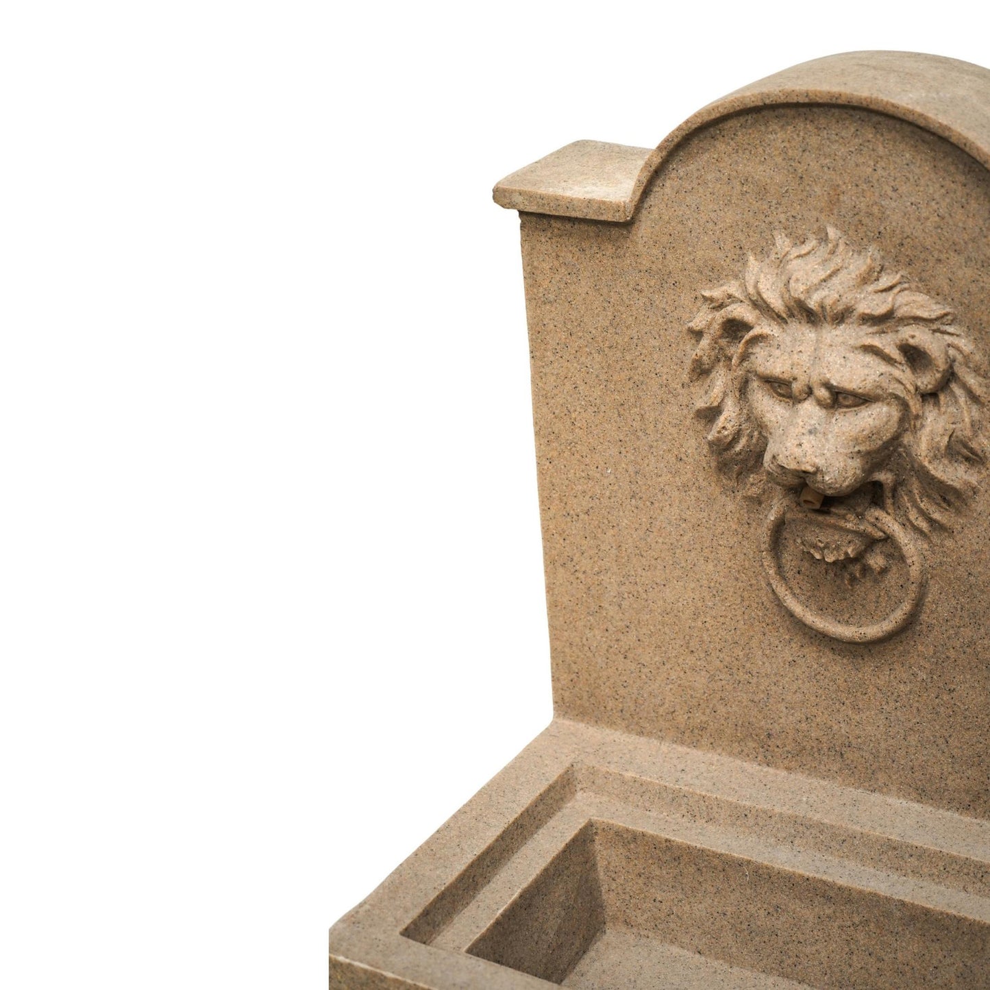 Lion Water Feature Sandstone Outdoor by Ivyline - Mouse & Manor