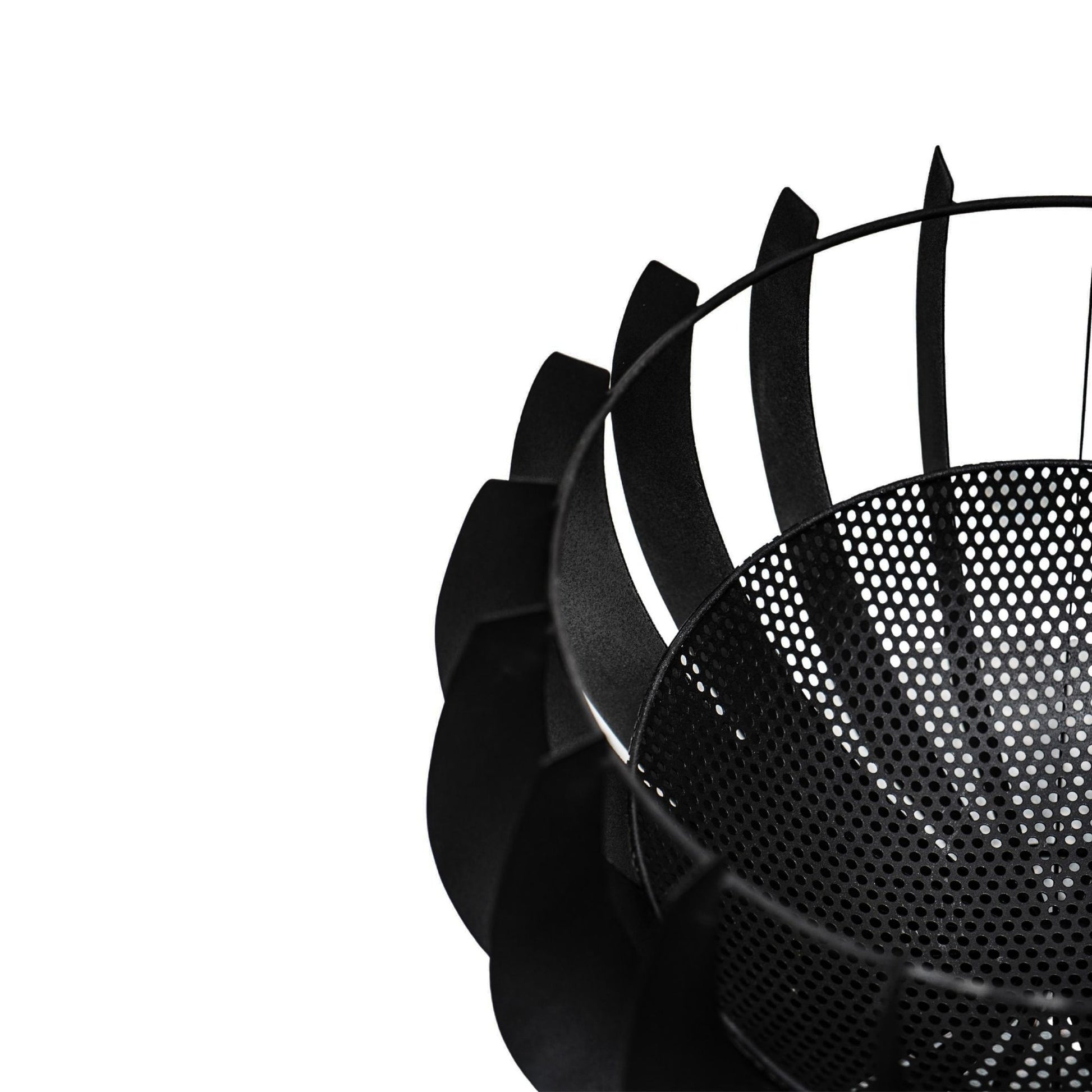 Solis Outdoor Fire Pit in Matt Black by Ivyline - Mouse & Manor