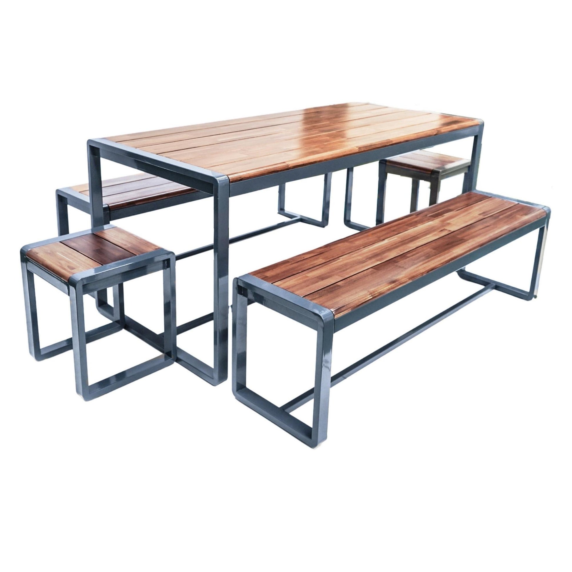 Spitalfields Acacia Wood 5 Piece Furniture Set by Ivyline - Mouse & Manor