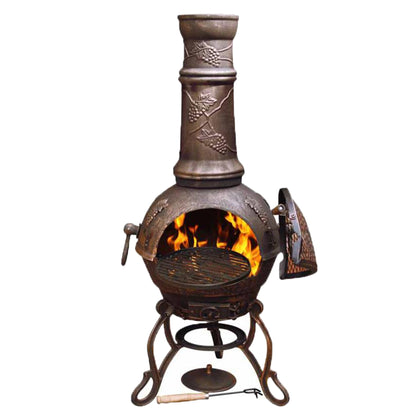 Toledo Large Cast Iron Chimenea by Gardeco - Mouse & Manor