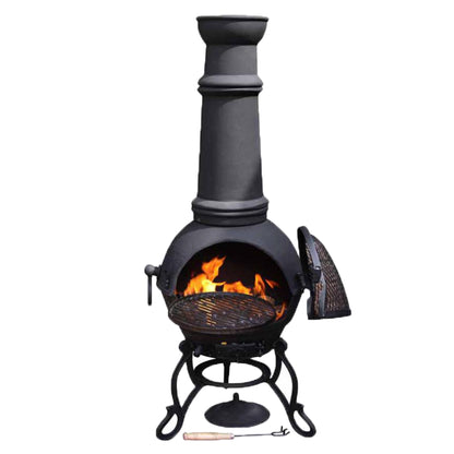 Toledo XL Cast Iron Chimenea by Gardeco - Mouse & Manor