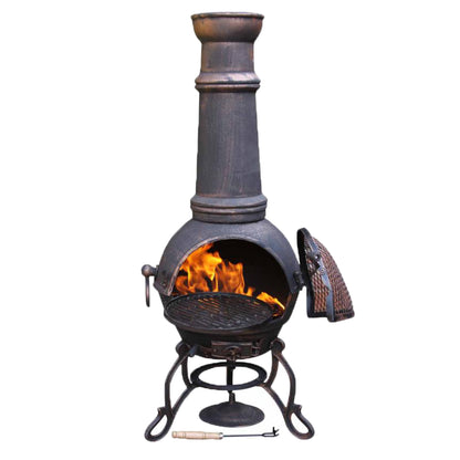 Toledo Large Cast Iron Chimenea by Gardeco - Mouse & Manor