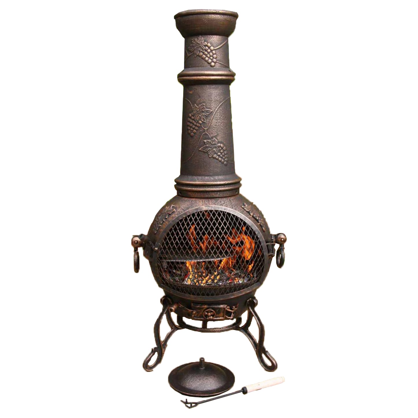 Toledo XL Cast Iron Chimenea by Gardeco - Mouse & Manor