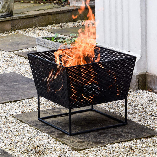 Norfolk Outdoor Fire Pit Black Iron by Ivyline - Mouse & Manor
