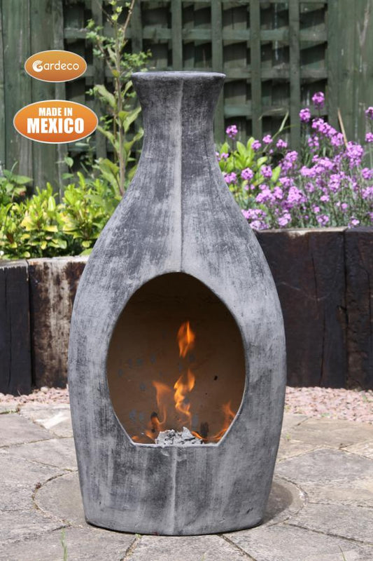 Botella Large Mexican Clay Chimenea by Gardeco - Mouse & Manor