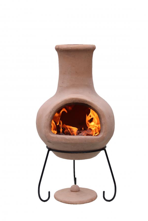 Colima Medium Mexican Clay Chimenea by Gardeco - Mouse & Manor