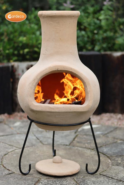 Colima Medium Mexican Clay Chimenea by Gardeco - Mouse & Manor