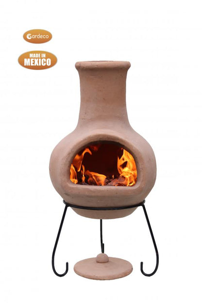 Colima Medium Mexican Clay Chimenea by Gardeco - Mouse & Manor