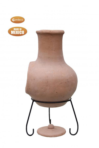 Colima Medium Mexican Clay Chimenea by Gardeco - Mouse & Manor