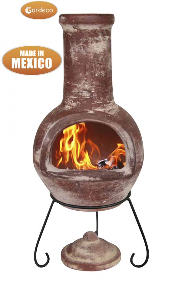 Colima Large Mexican Clay Chimenea by Gardeco - Mouse & Manor