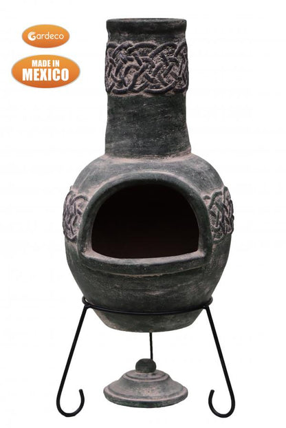 Edyth Large Celtic-Themed Mexican Chimenea by Gardeco - Mouse & Manor