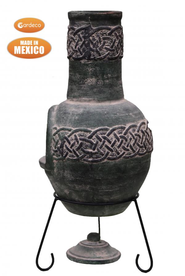 Edyth Large Celtic-Themed Mexican Chimenea by Gardeco - Mouse & Manor