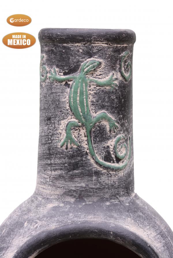 Iguana Large Mexican Clay Chimenea by Gardeco - Mouse & Manor