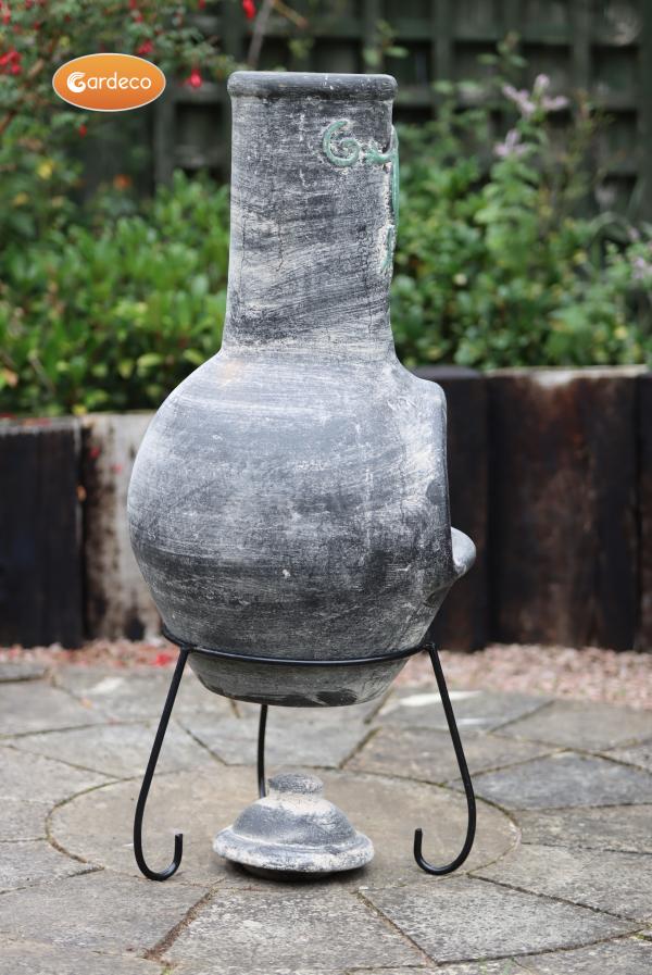 Iguana Large Mexican Clay Chimenea by Gardeco - Mouse & Manor