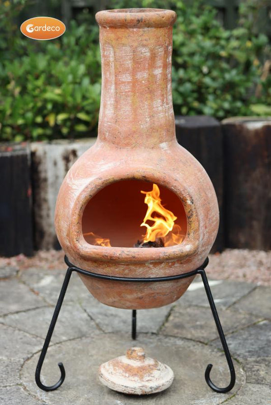 Muro Large Mexican Clay Chimenea by Gardeco - Mouse & Manor