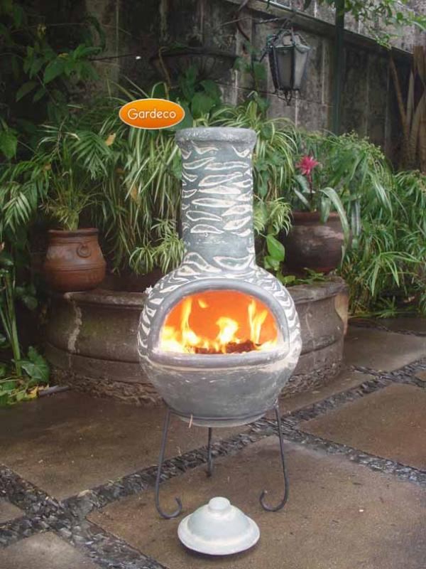 Olas Large Mexican Clay Chimenea by Gardeco - Mouse & Manor