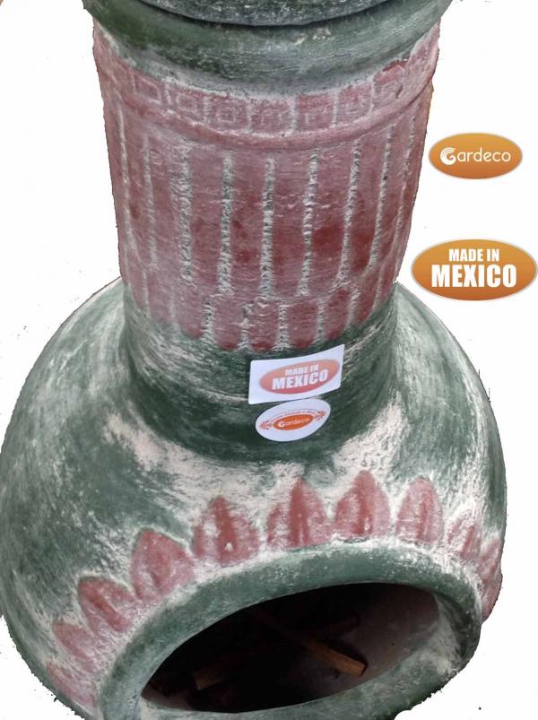 Plumas Large Mexican Clay Chimenea by Gardeco - Mouse & Manor